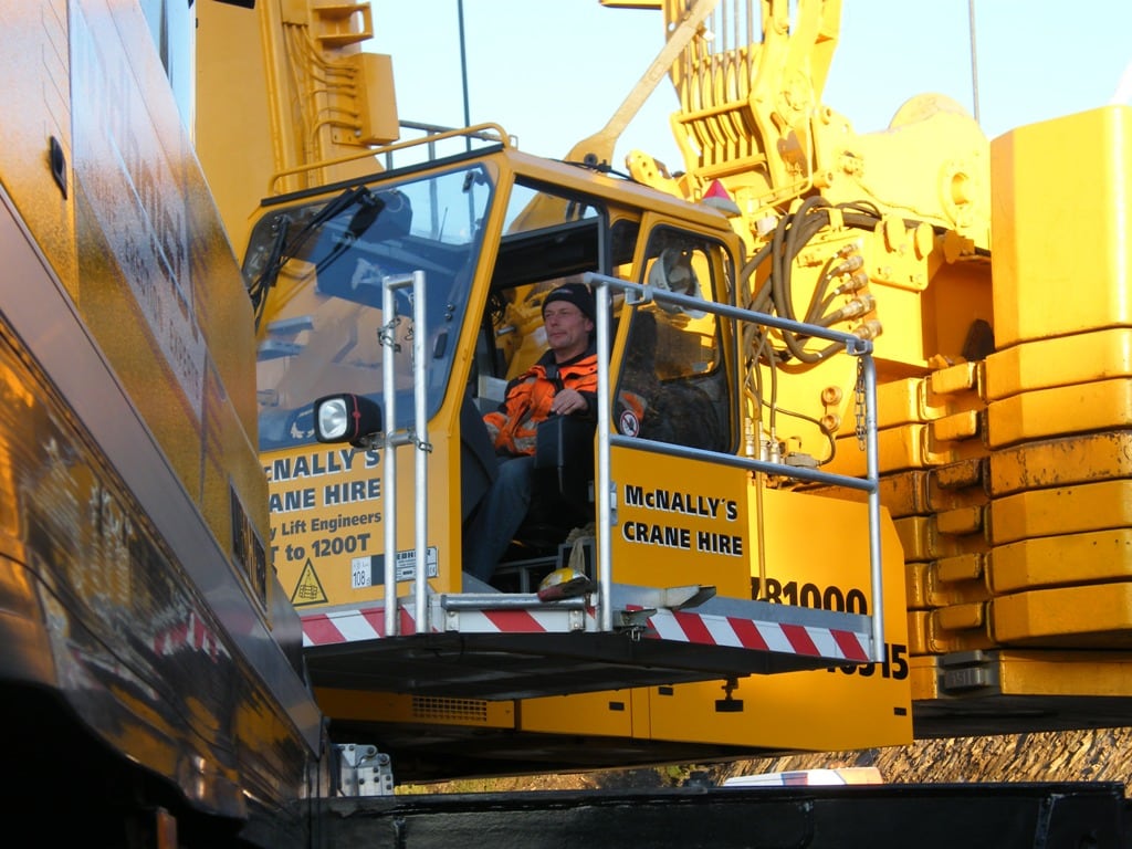 Jim Callaghan in cab of 08 500T Lieb